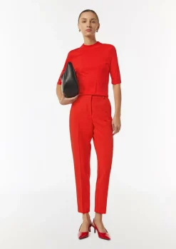 Ankle-Hose mit Eingrifftaschen und Gürtelschlaufen-Comma Discount