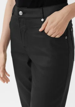 Ankle Jeans / Regular Fit / Mid Rise / Slim Leg / Coating-Comma Fashion