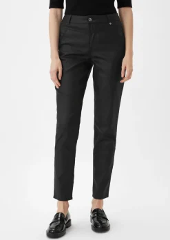 Ankle Jeans / Regular Fit / Mid Rise / Slim Leg / Coating-Comma Fashion
