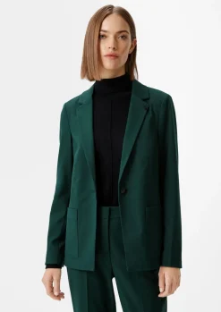 Antaillierter Blazer aus Twill-Comma Clearance
