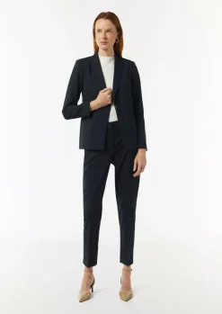 Antaillierter Blazer mit dezentem Gitzergarn-Comma Discount