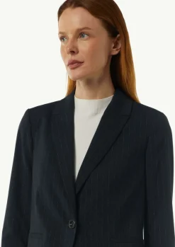 Antaillierter Blazer mit dezentem Gitzergarn-Comma Discount