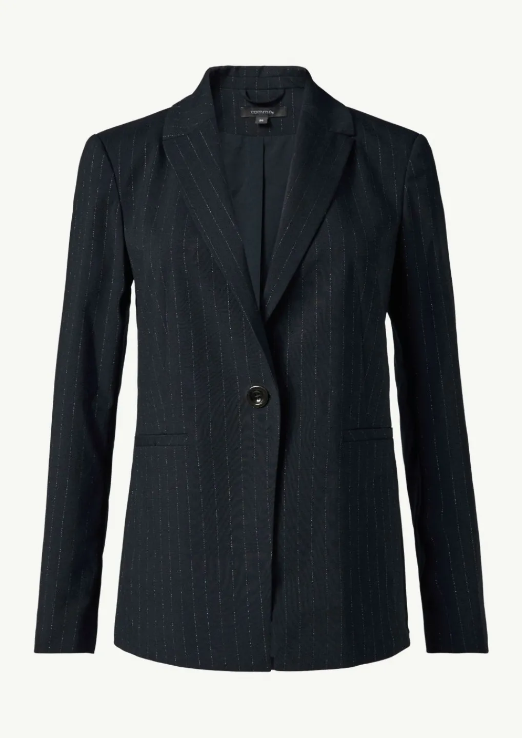 Antaillierter Blazer mit dezentem Gitzergarn-Comma Discount