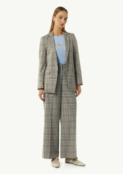 Antaillierter Karo-Blazer-Comma Outlet