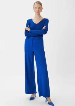 Anzughose mit Wide Leg-Comma Clearance
