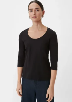 3/4-Arm-Shirt aus Jersey-Comma Clearance