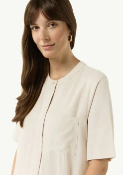 Ausgestelltes T-Shirt-Kleid aus Modal-Comma Outlet