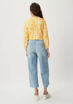 Baumwollbluse aus Crêpe-Comma Fashion