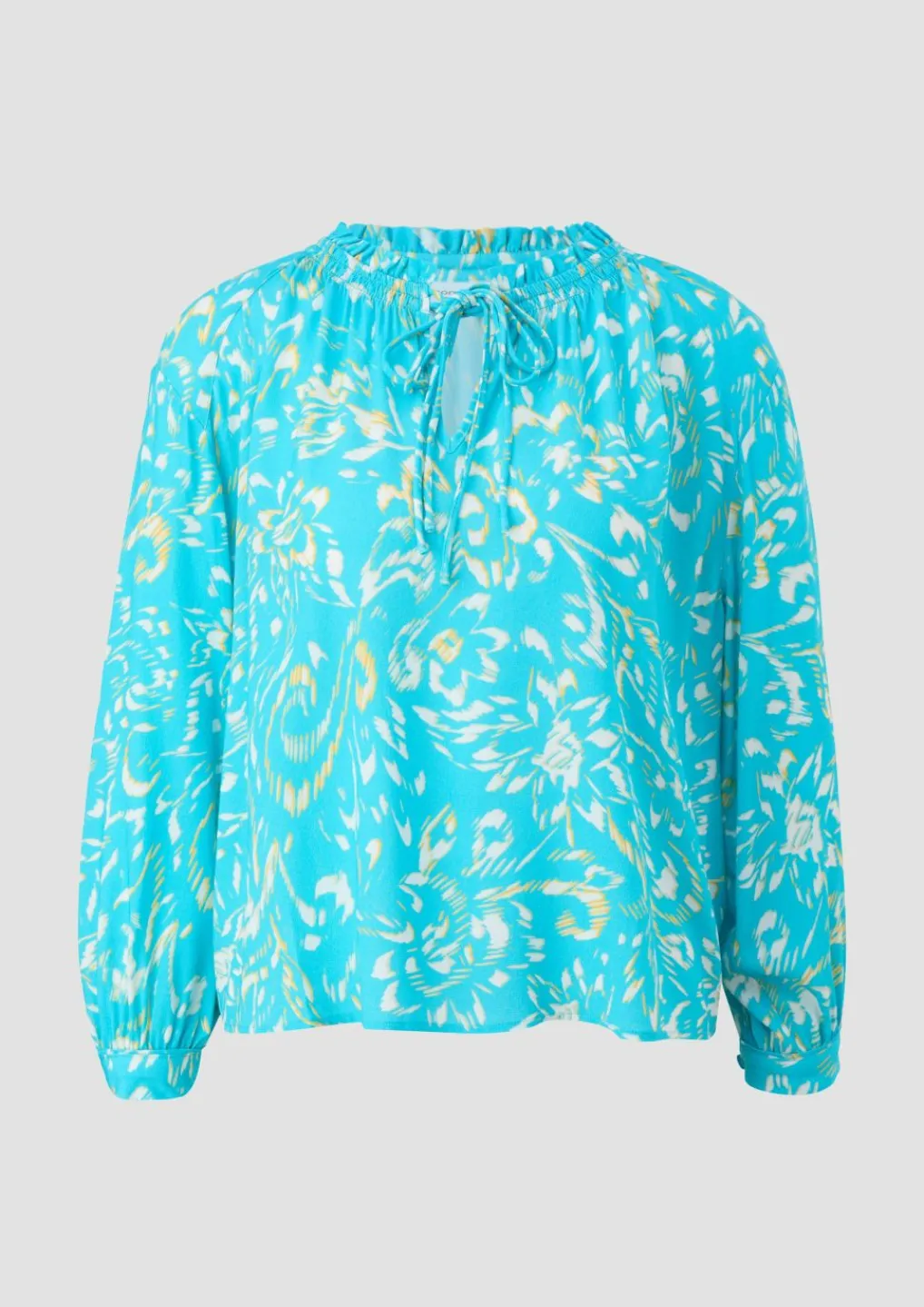 Baumwollbluse aus Crêpe-Comma Hot