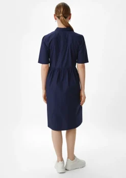 Baumwollkleid mit Hemdkragen-Comma Clearance