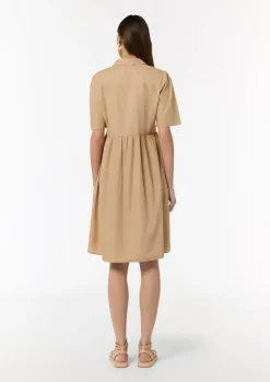 Baumwollkleid mit Hemdkragen-Comma Clearance