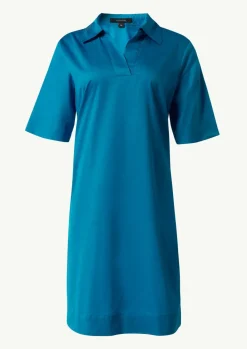 Baumwollkleid mit Hemdkragen und Eingrifftaschen-Comma Hot