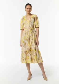 Baumwoll-Kleid mit Puff-Ärmeln-Comma Hot