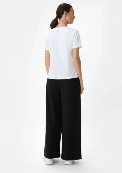 Baumwollshirt mit gummiertem Frontprint-Comma Discount
