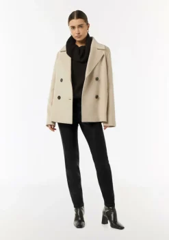Beschichtete Hose im Skinny Fit-Comma Sale