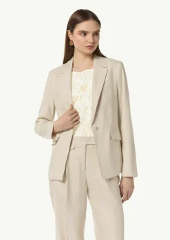 Blazer aus Leinenmix-Comma Outlet