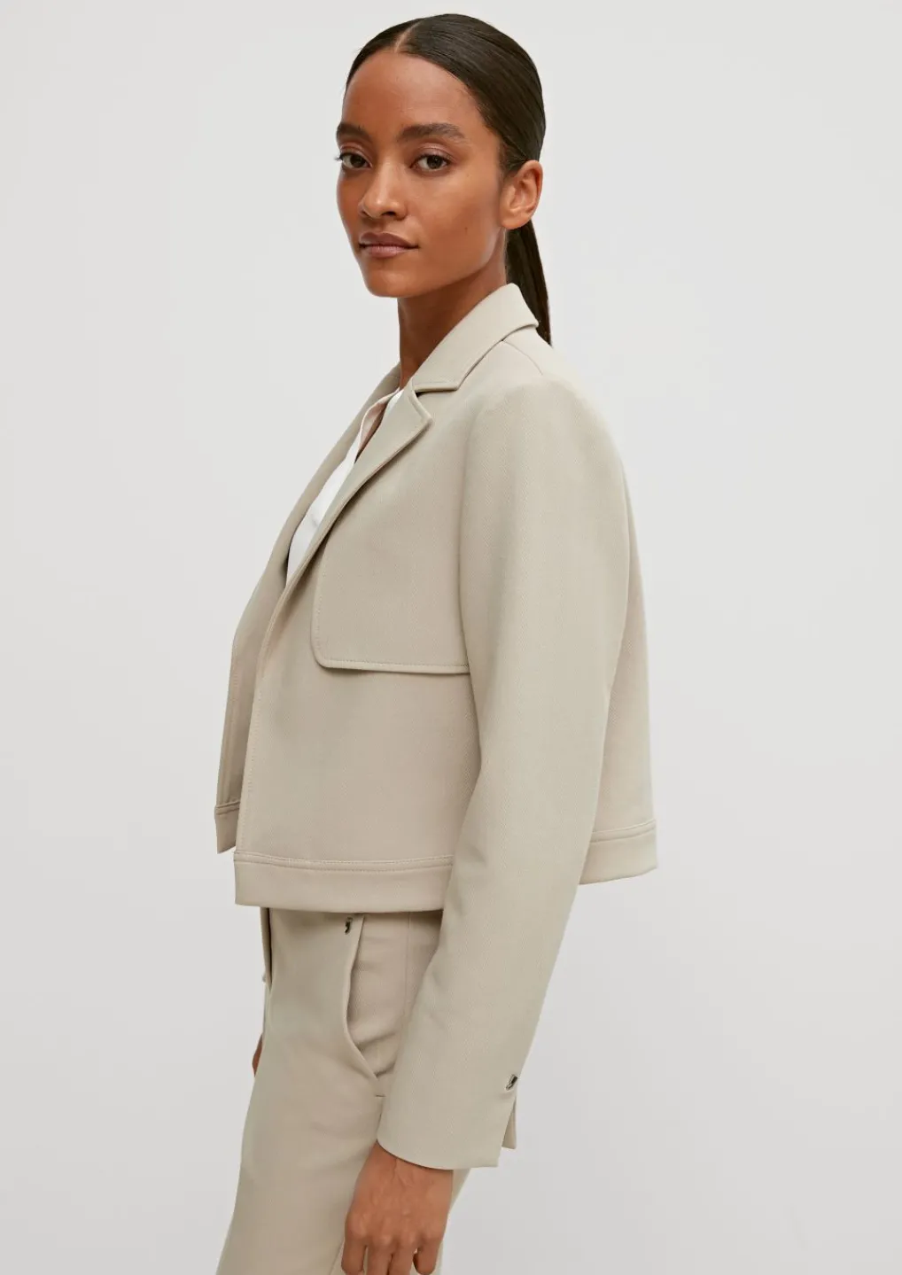 Blazer mit Fischgrat-Muster-Comma Discount