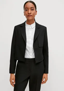 Blazer mit Fischgrat-Muster-Comma Outlet