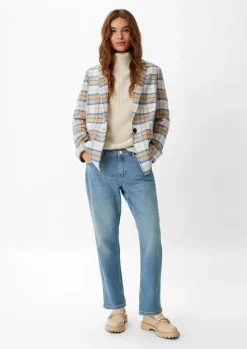 Blazer mit Karomuster-Comma Fashion
