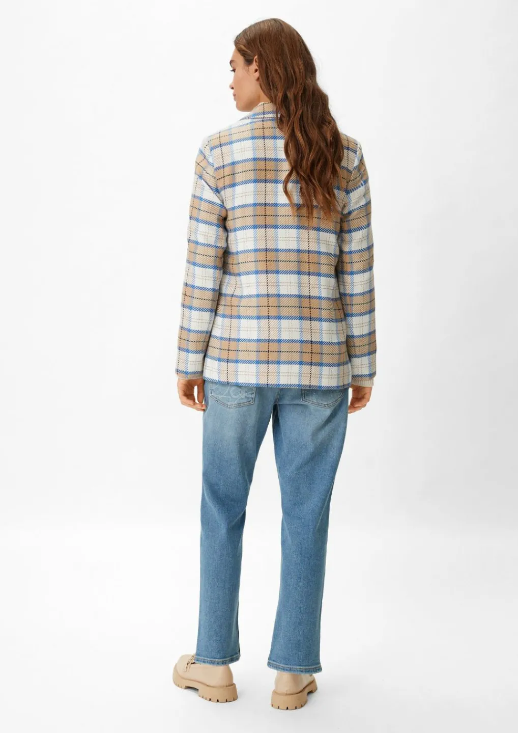 Blazer mit Karomuster-Comma Fashion