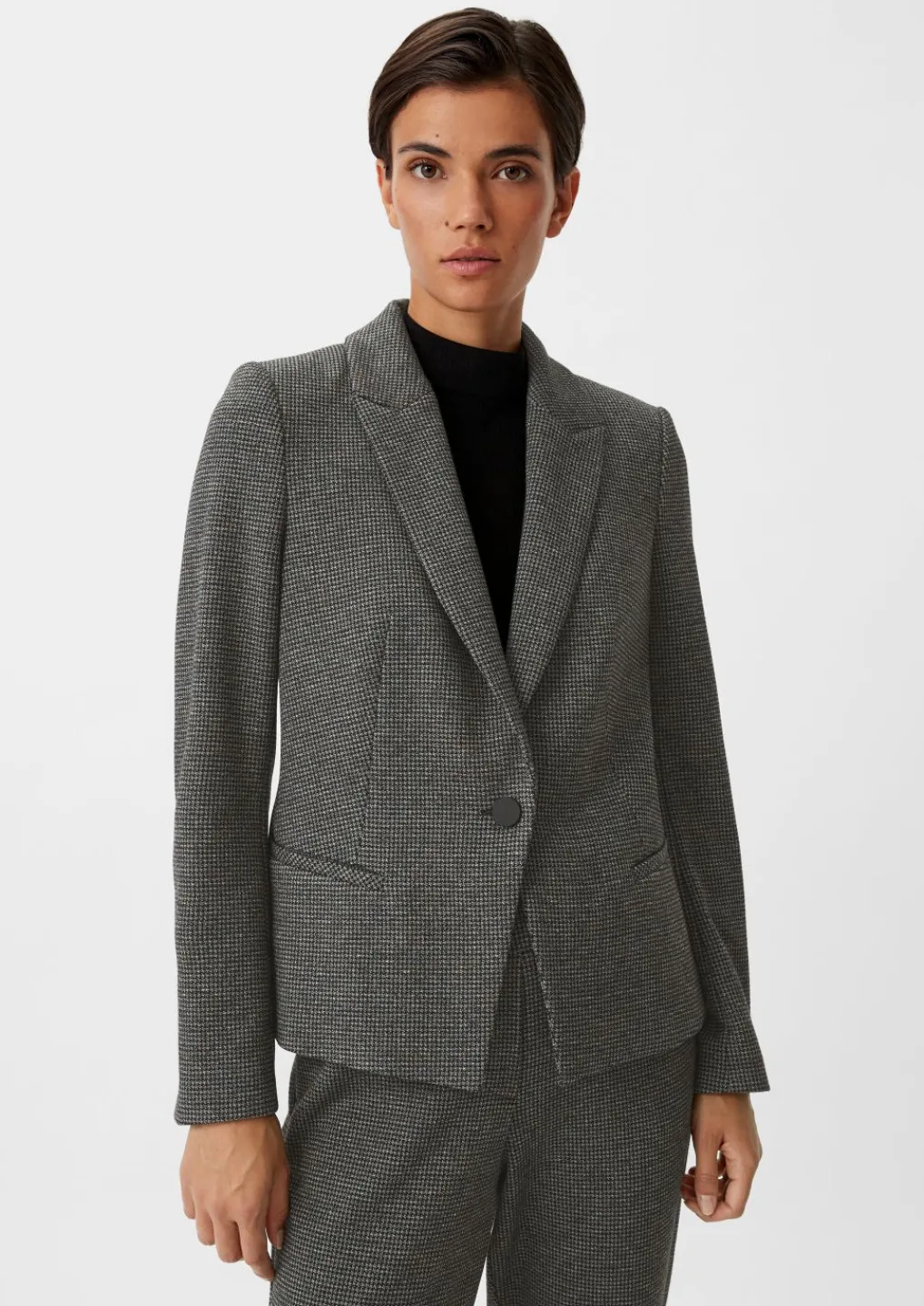 Blazer mit Pepita-Muster-Comma Hot