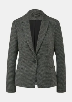 Blazer mit Pepita-Muster-Comma Hot