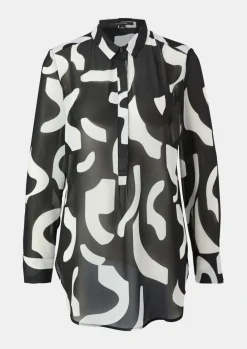 Bluse aus Chiffon-Comma Hot