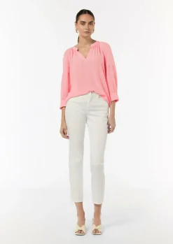 Bluse aus Crêpe-Comma New