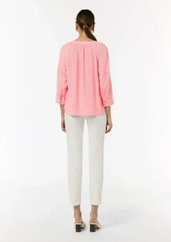 Bluse aus Crêpe-Comma New