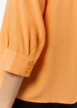 Bluse aus Crêpe-Comma Sale