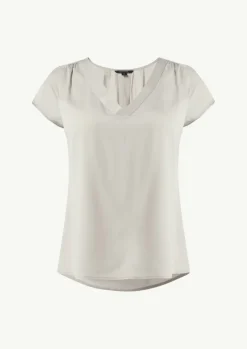 Bluse aus Viskosemix mit Faltendetail-Comma Discount