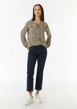 Bluse mit Bindeband-Comma Online