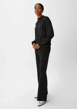 Bluse mit Dobbystruktur-Comma Best