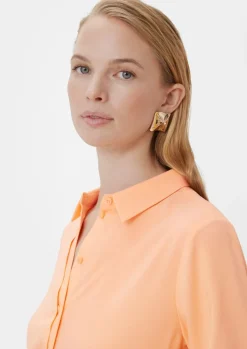Bluse mit Knopfleiste-Comma Fashion