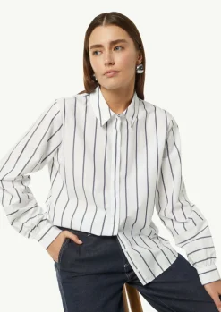 Bluse mit Nahtdetail am Ärmel-Comma Outlet