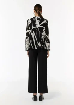 Bluse mit Plisseefalten-Comma New