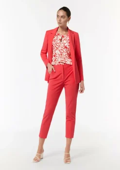 Bluse mit plissiertem Ausschnitt-Comma Fashion