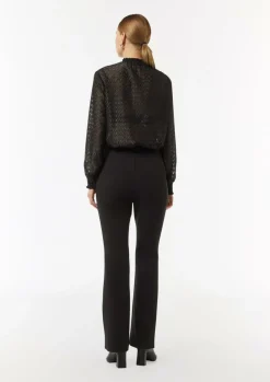 Bluse mit Transparenz-Effekt und Glitzergarn-Comma Clearance