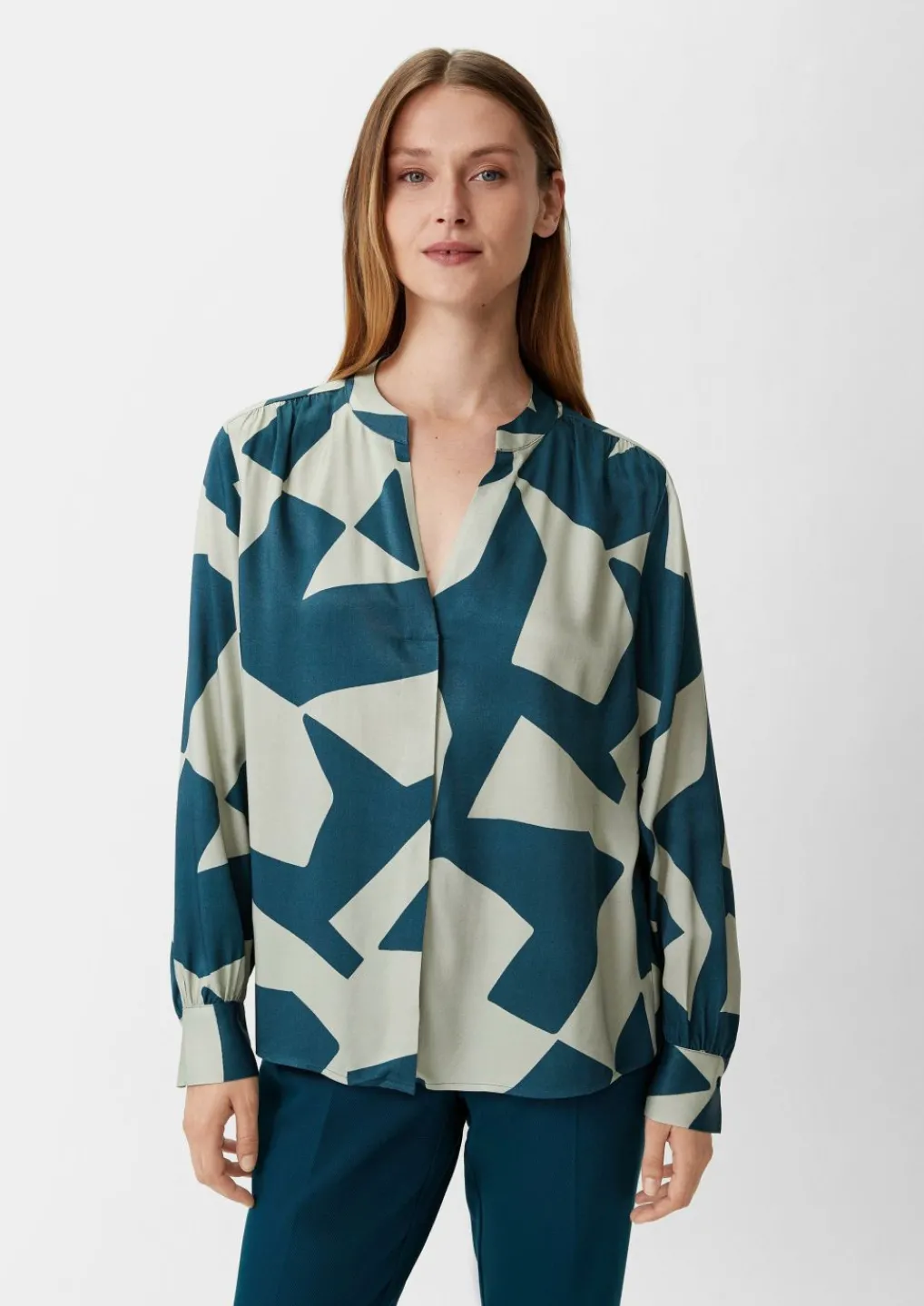 Bluse mit Tunika-Ausschnitt-Comma Outlet