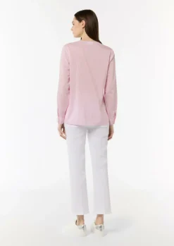 Bluse mit Turn-up-Ärmel-Comma Discount