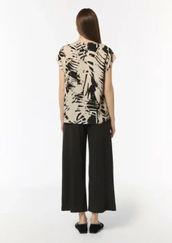 Blusenshirt mit All-over-Print-Comma Outlet