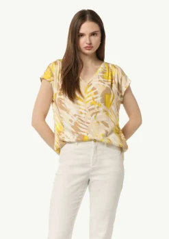 Blusenshirt mit All-over-Print-Comma Online