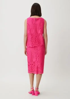 Blusentop aus Broderie Anglaise-Comma Hot