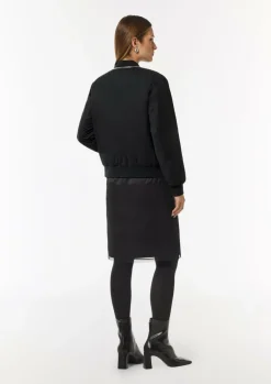 Bomberjacke mit Schmuckdetails und Crew Neck-Comma Online