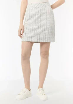 Bouclé-Jerseyrock mit Metallic-Garn-Comma Outlet