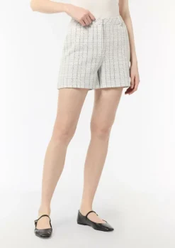 Bouclé-Jerseyshorts mit Metallic-Garn-Comma Best