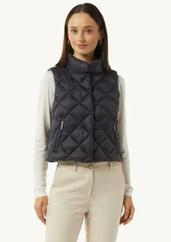 Boxy Steppweste mit Stehkragen-Comma Sale