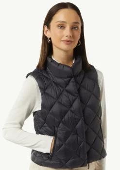 Boxy Steppweste mit Stehkragen-Comma Sale