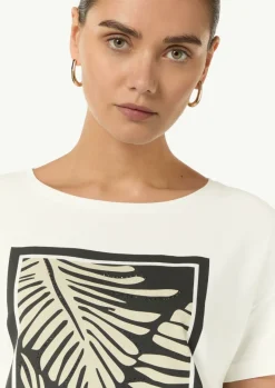 Boxy-T-Shirt aus Modalmix mit Frontprint-Comma Best