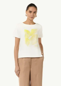 Boxy-T-Shirt aus Modalmix mit Frontprint-Comma Discount